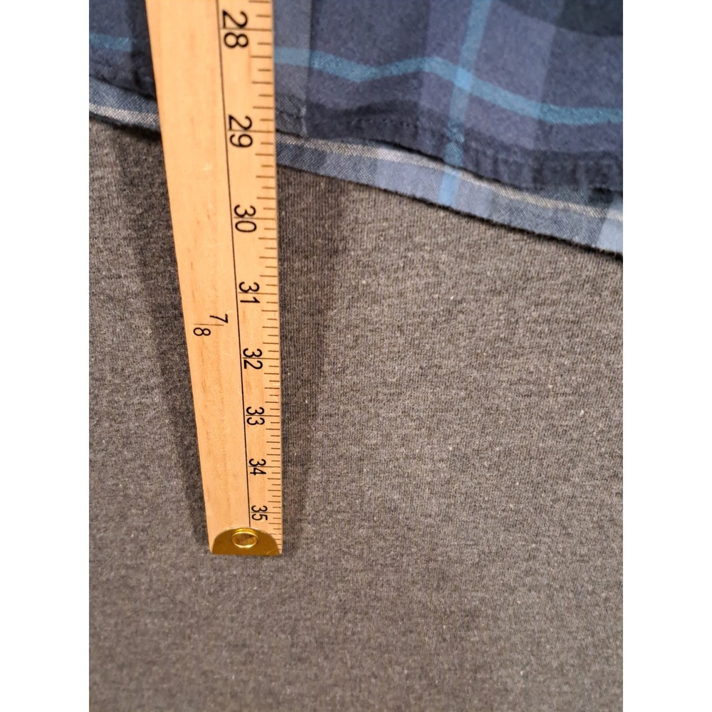 Timberland Mens Blue Plaid Cotton Long Sleeve Button Down Shirt TB0A2EBS Large - Picture 12 of 13